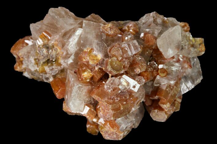 Vanadinite and Calcite Crystal Association - Apex Mine, Mexico #165337